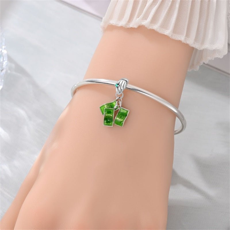 Pangama Jewelry Money Bills Dangle Charm