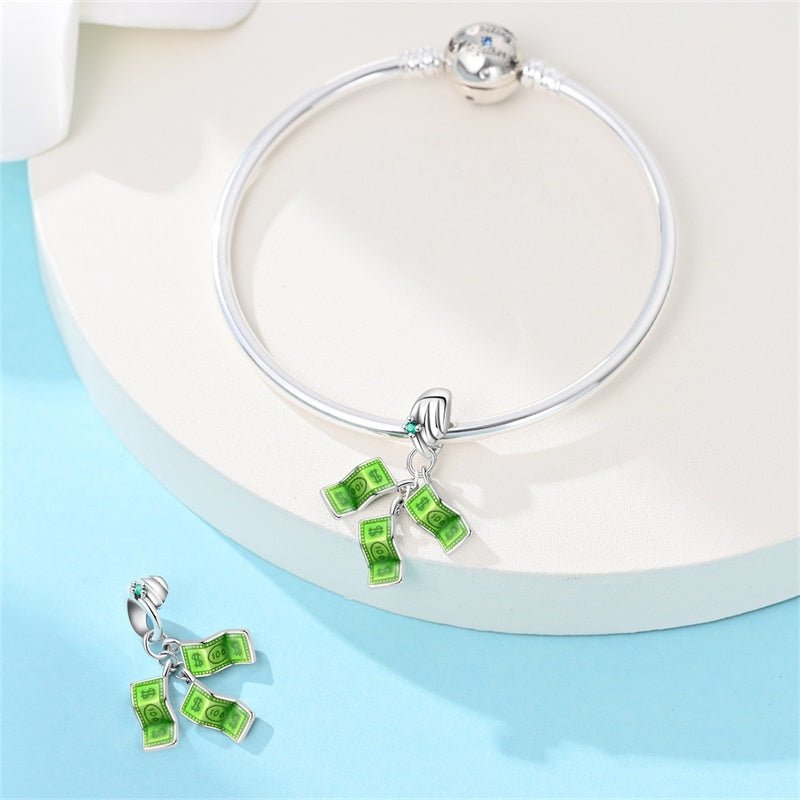 Pangama Jewelry Money Bills Dangle Charm