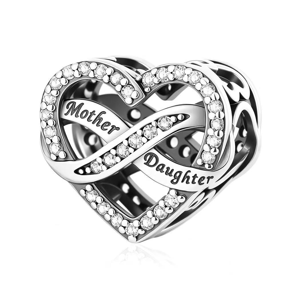 Pangama Jewelry Mother Daughter Heart Infinity Charm