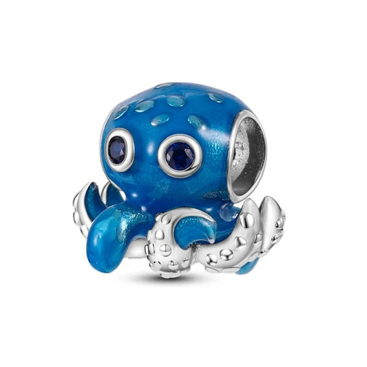 Ocean Blue Octopus Charm