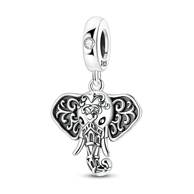 Pangama Jewelry Ornate Elephant Dangle Charm