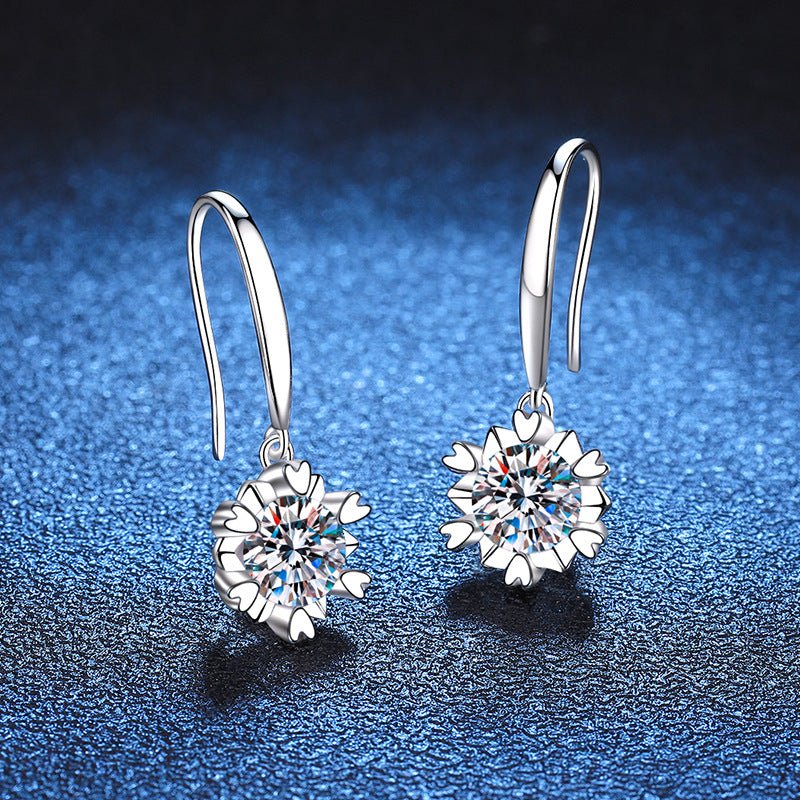 Pangama Jewelry Pangama Bloom Drop Moissanite Earrings