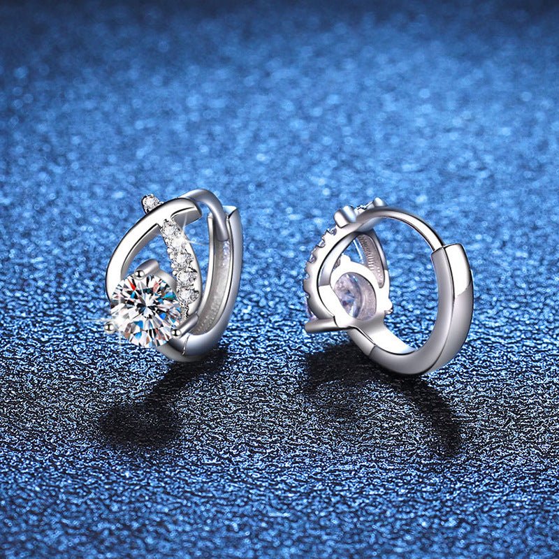 Pangama Jewelry Pangama Celestial Loop Moissanite Earrings