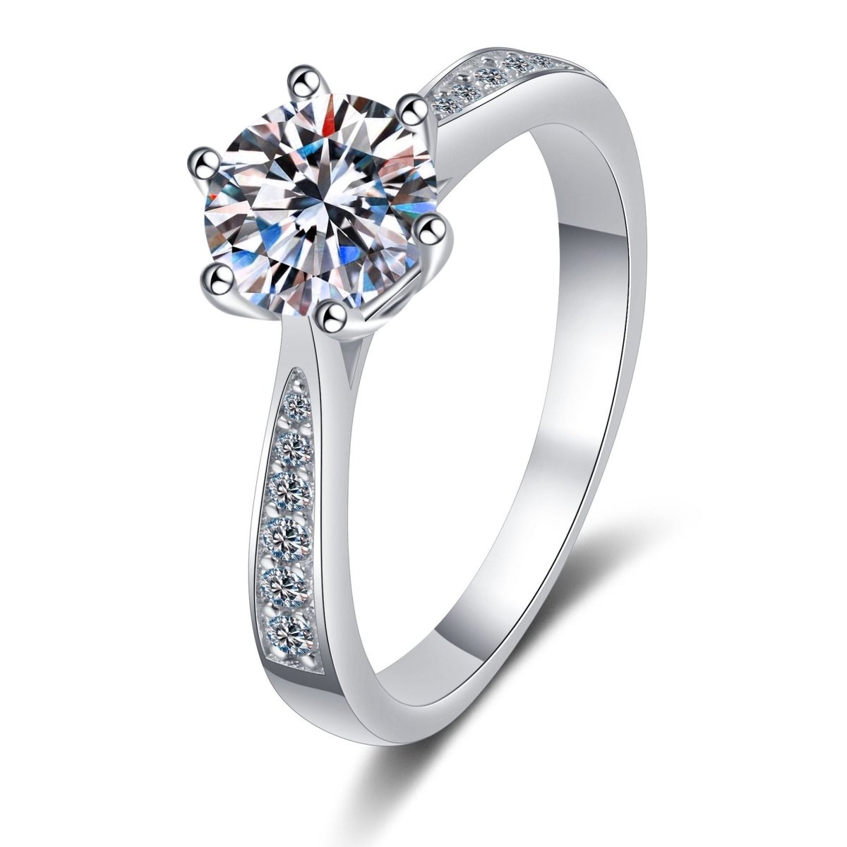 Pangama Jewelry Pangama Classic Solitaire Moissanite Ring