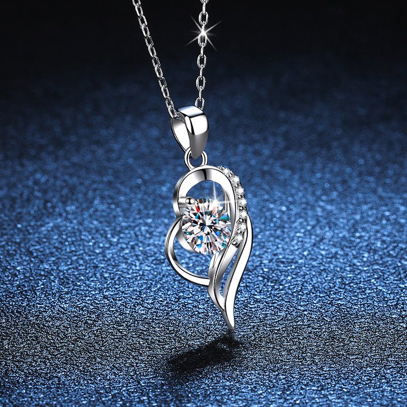 Pangama Jewelry Pangama Eternal Heart Moissanite Necklace