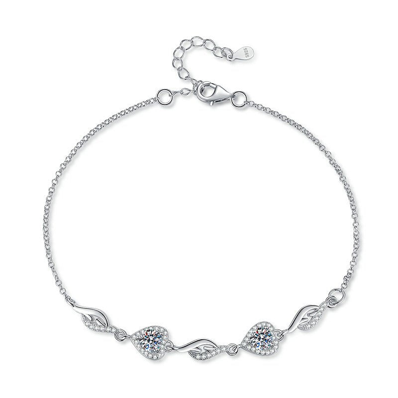 Pangama Jewelry Pangama Eternal Hearts Moissanite Bracelet
