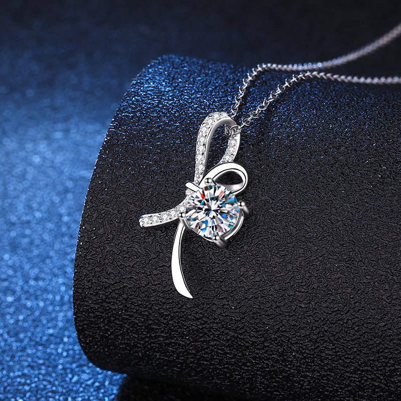 Pangama Jewelry Pangama Graceful Ribbon Moissanite Necklace