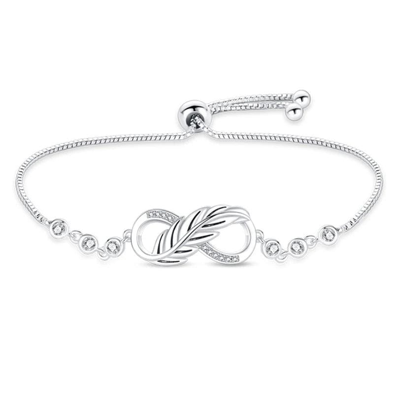 Pangama Jewelry Bracelet Elegant Infinity Knot Bracelet with Crystal Accents