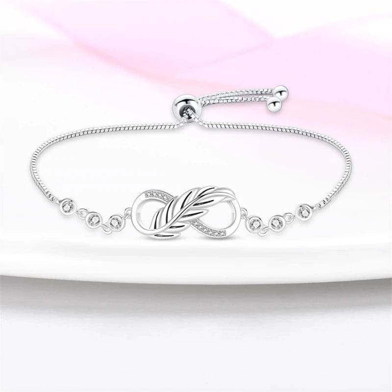 Pangama Jewelry Bracelet Elegant Infinity Knot Bracelet with Crystal Accents