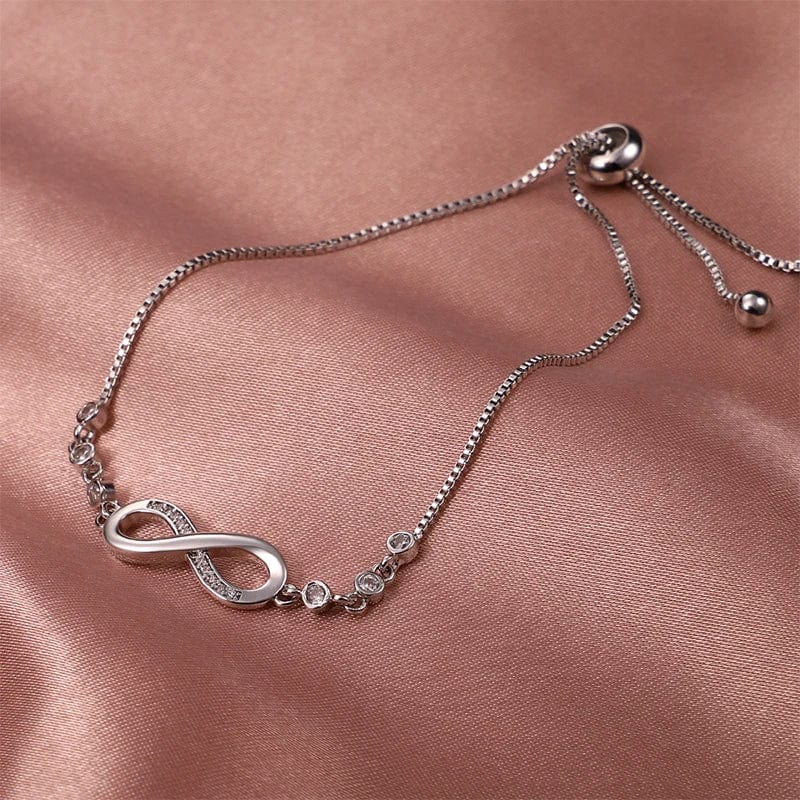 Pangama Jewelry Bracelet Timeless Infinity Bracelet with Diamond Accents