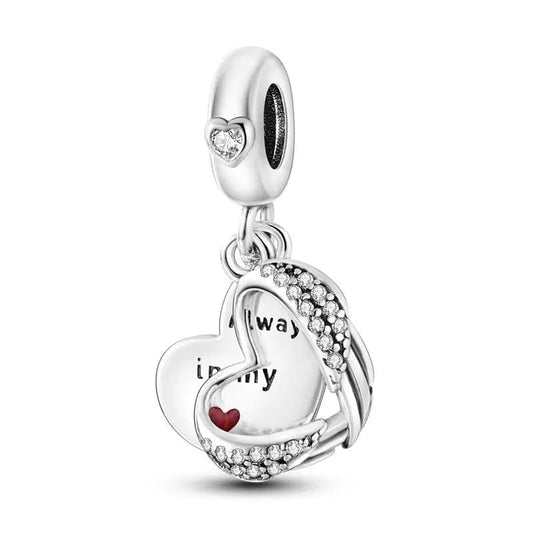 Pangama Jewelry Charm Always in My Heart Dangle Charm