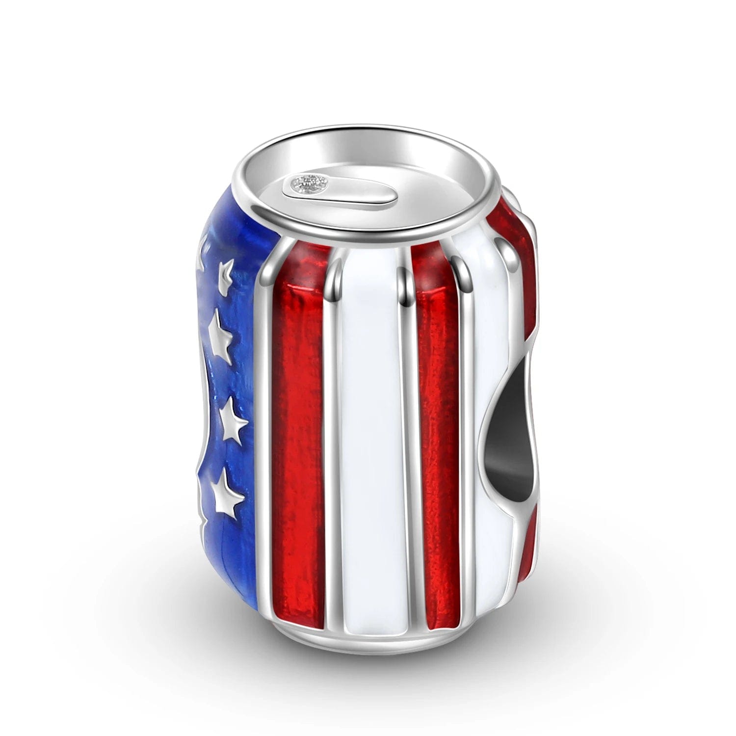 Pangama Jewelry Charm American Flag Soda Can Charm