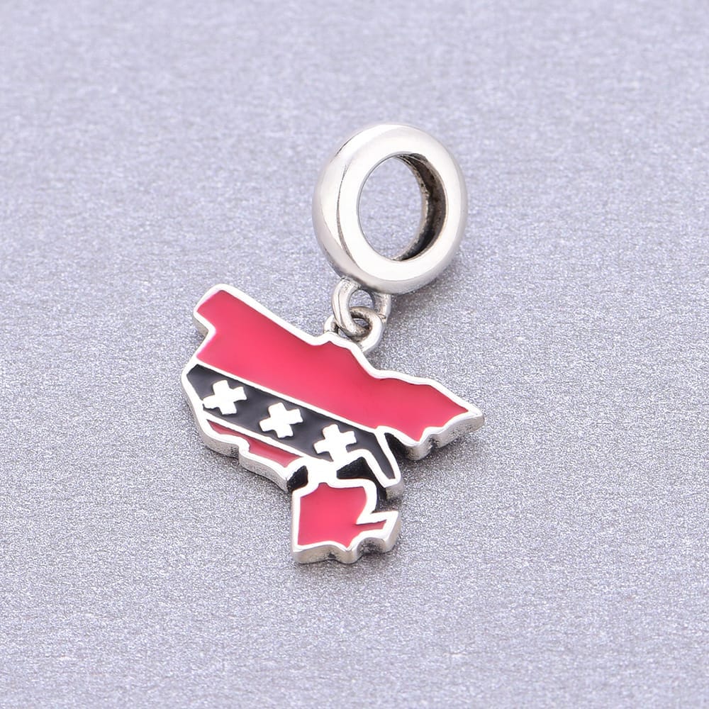 Pangama Jewelry Charm Amsterdam Map Dangle Charm