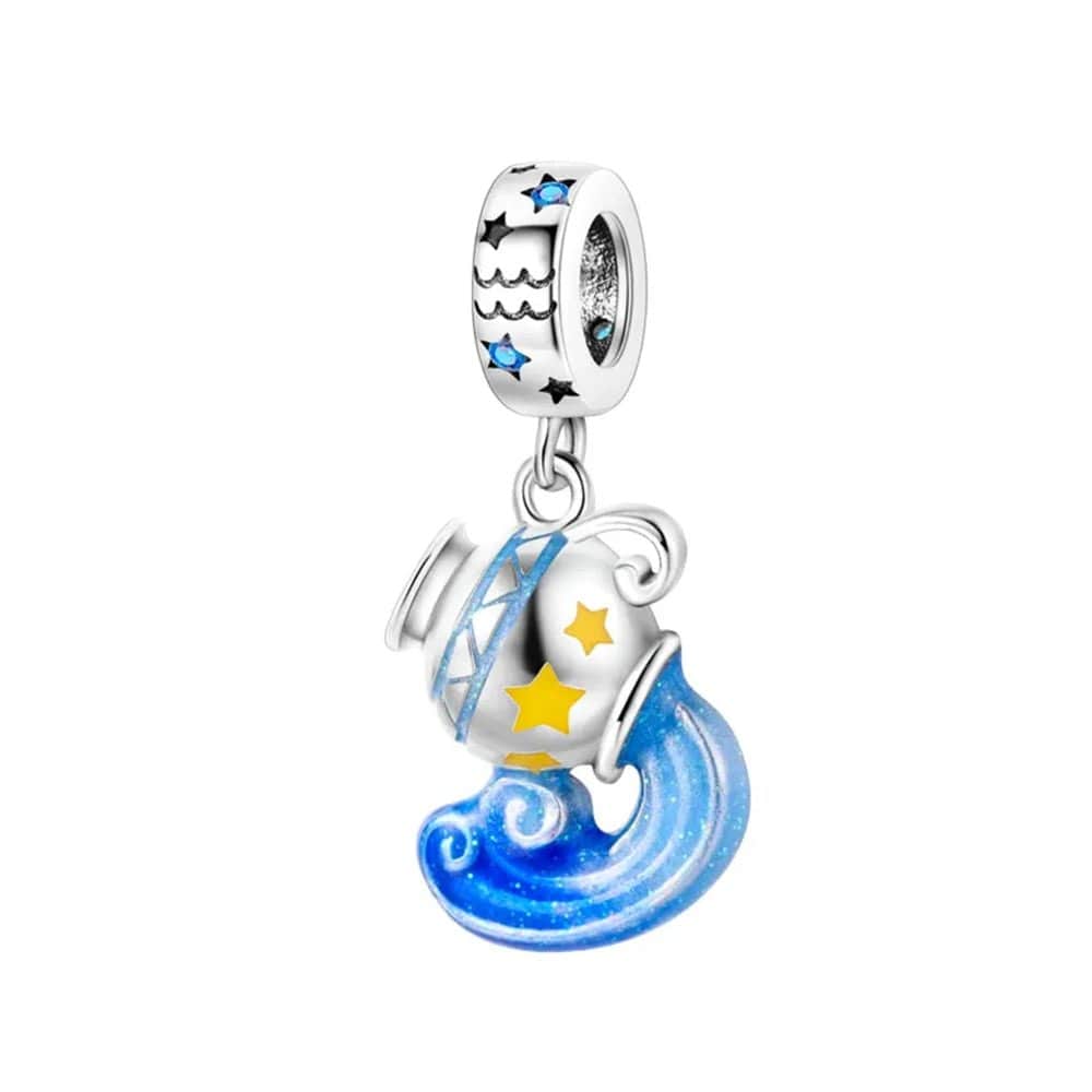 Pangama Jewelry Charm Aquarius Astrology Signs Zodiac Constellation Charms