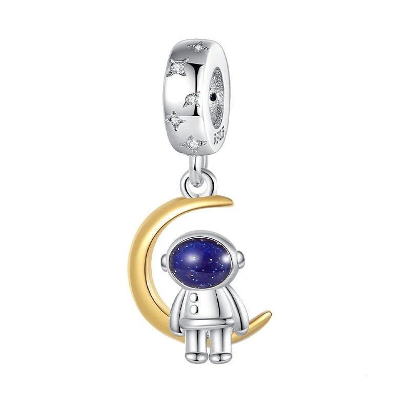 Pangama Jewelry Charm Astronaut on the Moon Charm