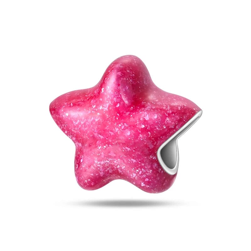 Pangama Jewelry Charm Barbie Pink Star Charm