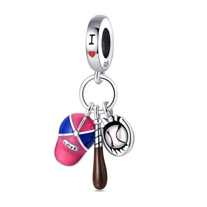 Pangama Jewelry Charm BaseBall Hat Dangle Charm