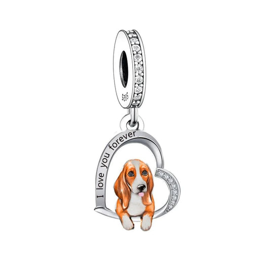 Pangama Jewelry Charm Basset Hound Dog Charm