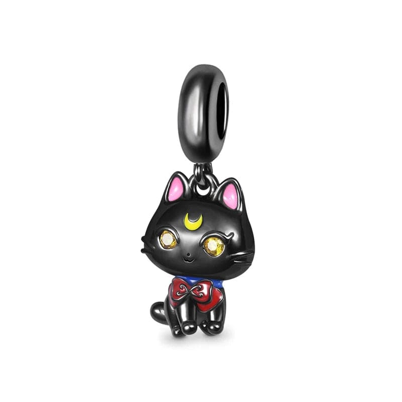 Pangama Jewelry Charm Black Cat Pendant Dangle Charm