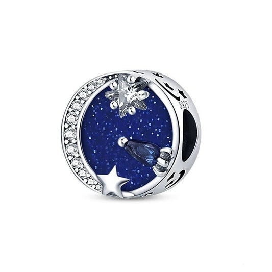 Pangama Jewelry Charm Blue Galaxy Charm