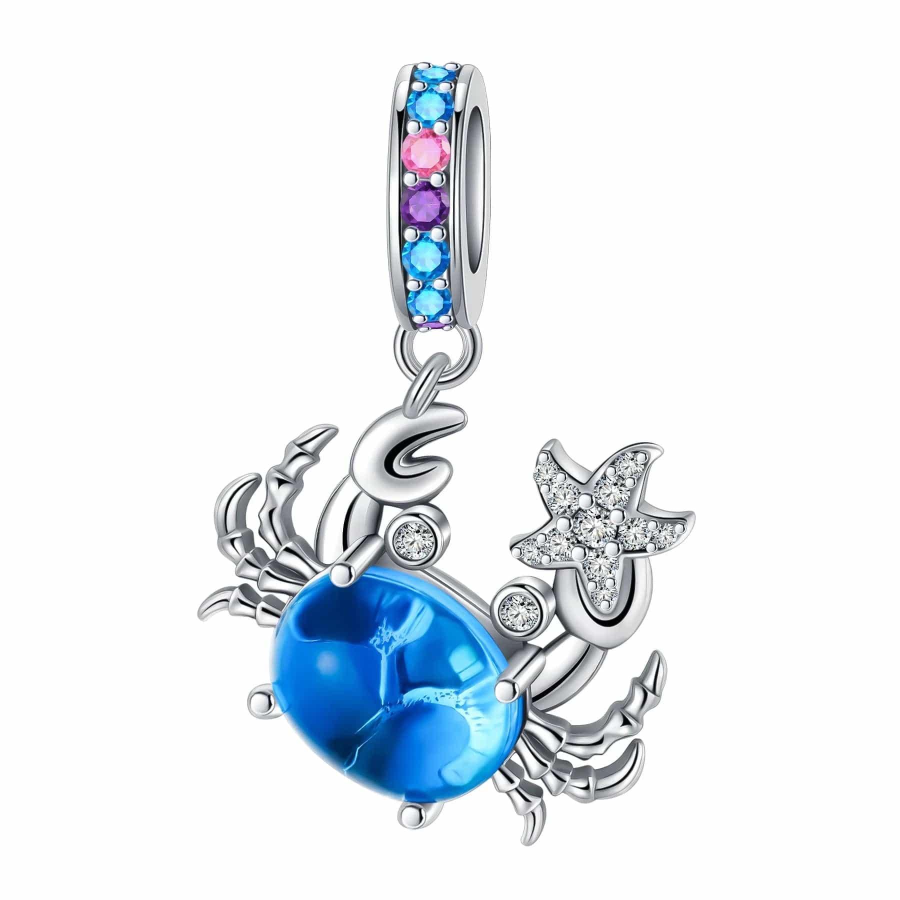 Pangama Jewelry Charm Blue Sea Crab Dangle Charm