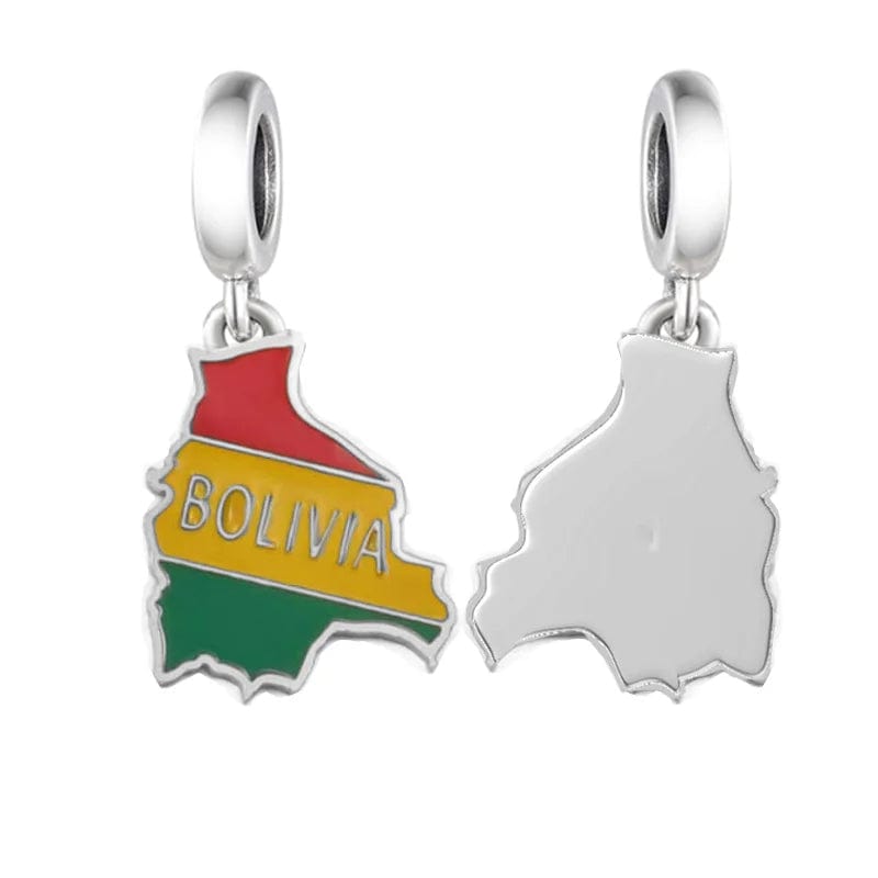 Pangama Jewelry Charm Bolivia Map Dangle Charm