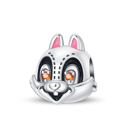 Pangama Jewelry Charm Bunny Charm with Sparkling Eyes