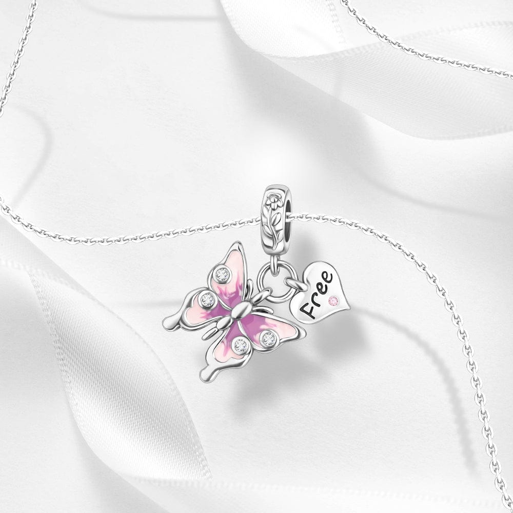 Pangama Jewelry Charm Butterfly & 'Free' Heart Charm