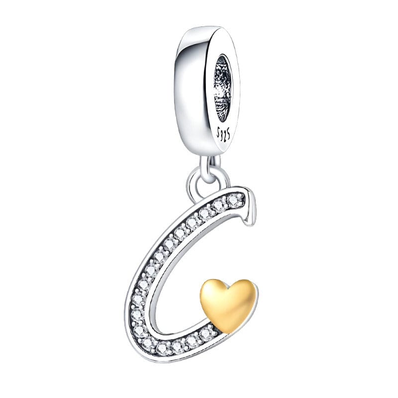 Pangama Jewelry Charm C Letter A~Z Alphabet Charm