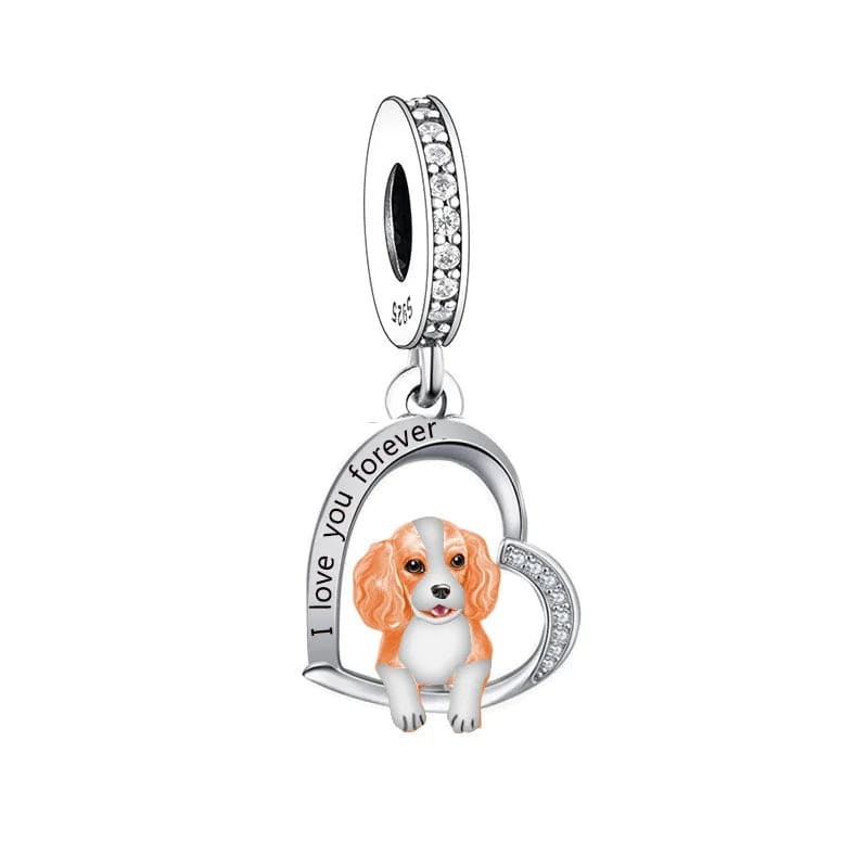 Pangama Jewelry Charm Cavalier King Charles Spaniel Dog Charm