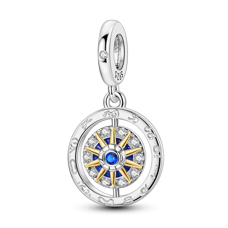 Pangama Jewelry Charm Celestial Compass & Zodiac Charm