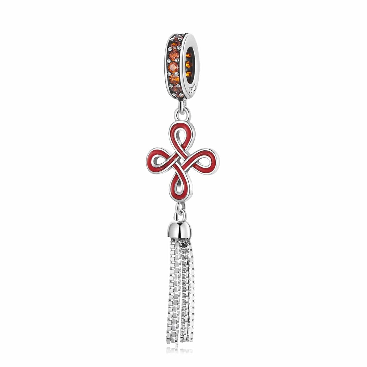 Pangama Jewelry Charm Chinese Knot Red Dangle Charm