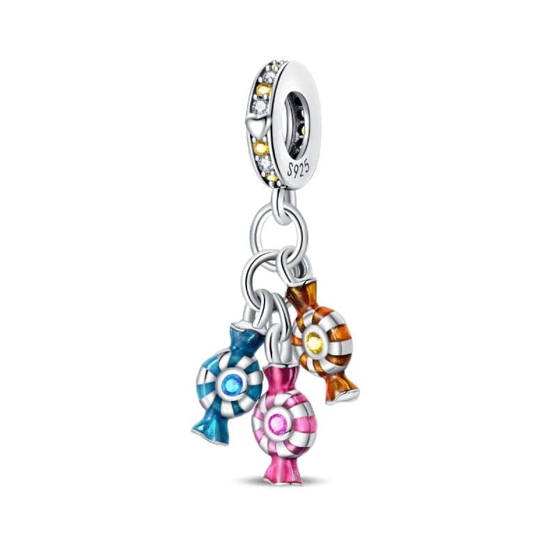 Pangama Jewelry Charm Colorful Candy Triple Dangle Charm