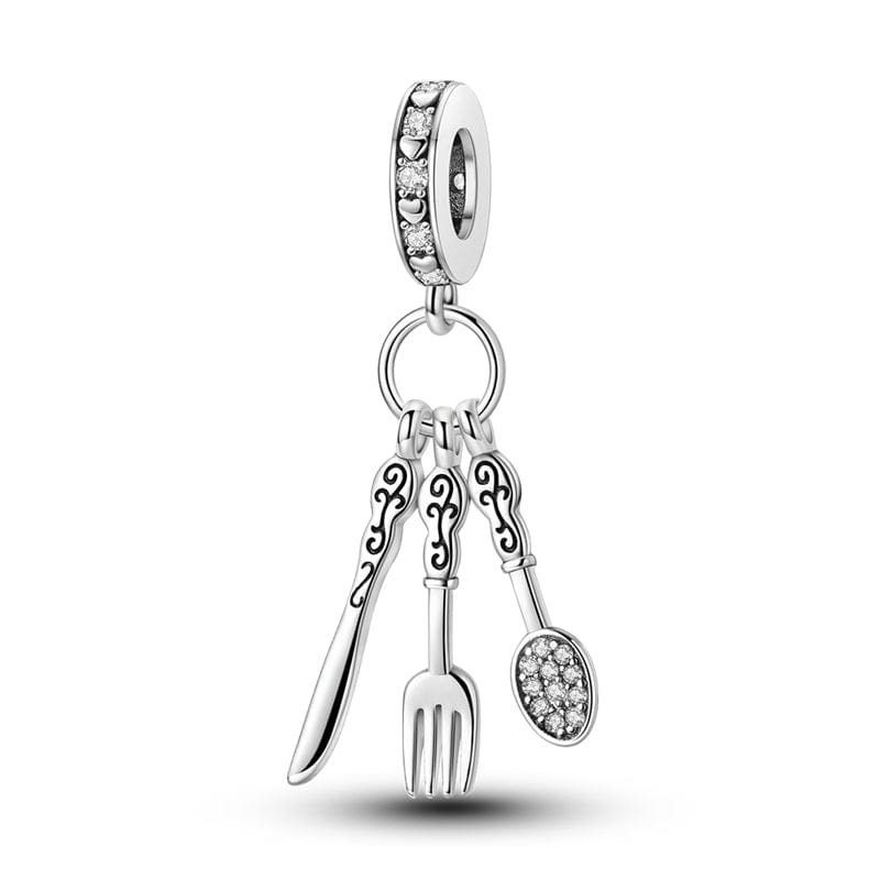 Pangama Jewelry Charm Cooking Essentials Triple Dangle Charm