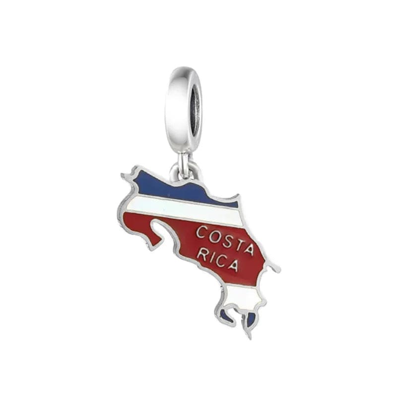 Pangama Jewelry Charm Costa Rica Map Dangle Charm