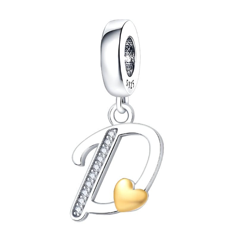 Pangama Jewelry Charm D Letter A~Z Alphabet Charm