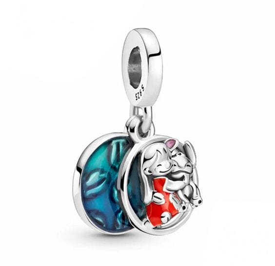 Pangama Jewelry Charm Disney Lilo & Stitch Family Dangle Charm