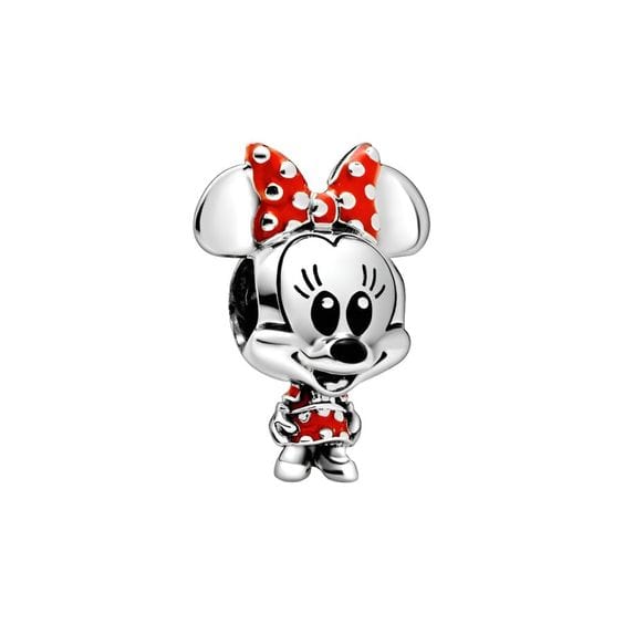 Pangama Jewelry Charm Disney Minnie Mouse Dotted Dress & Bow Charm