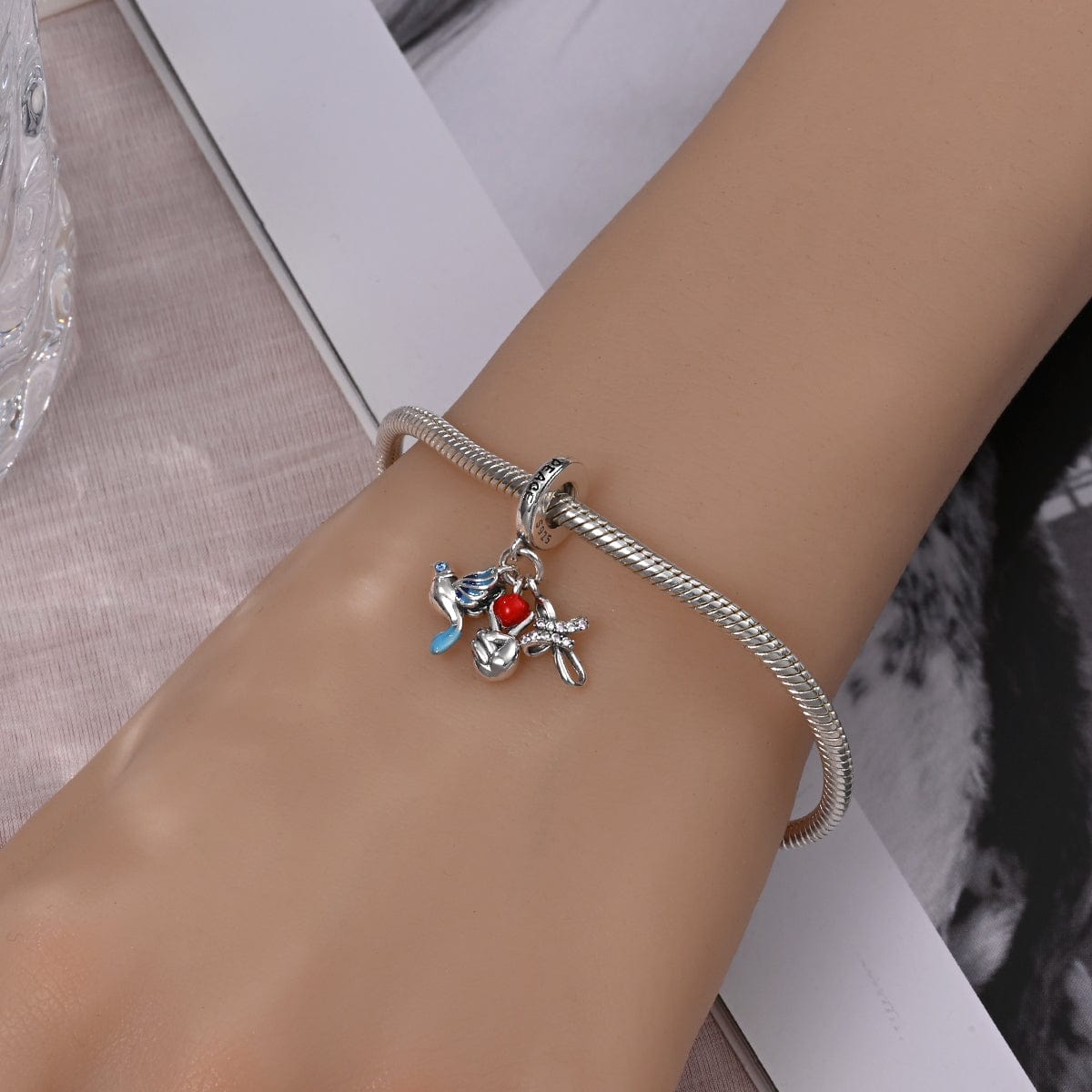 Pangama Jewelry Charm Dove, Heart & Hope Peace Charm