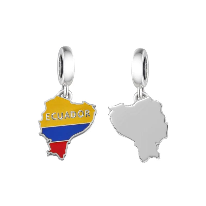 Pangama Jewelry Charm Ecuador Map Dangle Charm