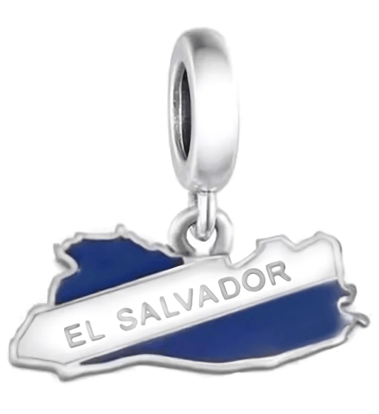 Pangama Jewelry Charm El Salvador Map Dangle Charm