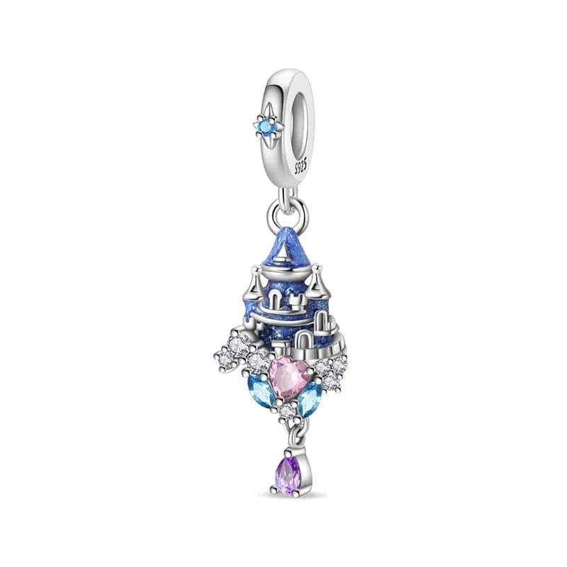 Pangama Jewelry Charm Enchanted Castle Sparkling Dangle Charm