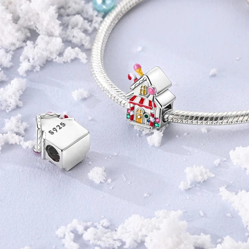 Pangama Jewelry Charm Enchanting Candy House Charm with Colorful Accents