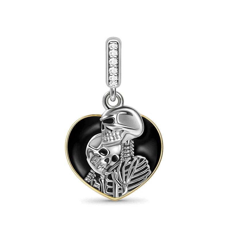 Pangama Jewelry Charm Eternal Skeletons Heart Dangle Charm