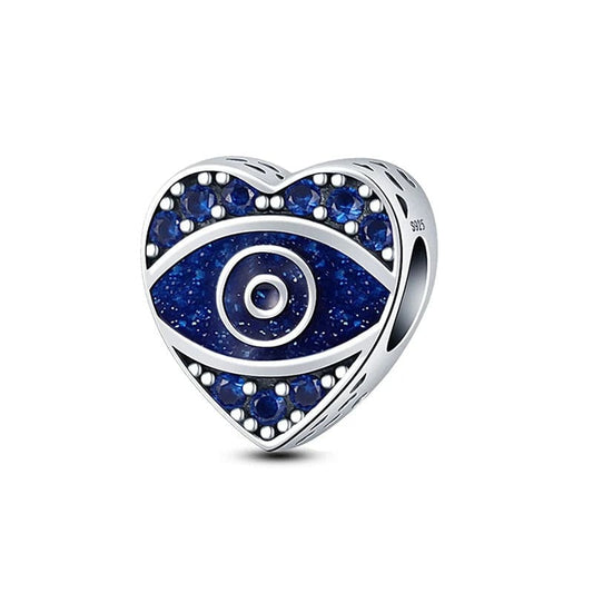 Pangama Jewelry Charm Evil Eye Heart Charm