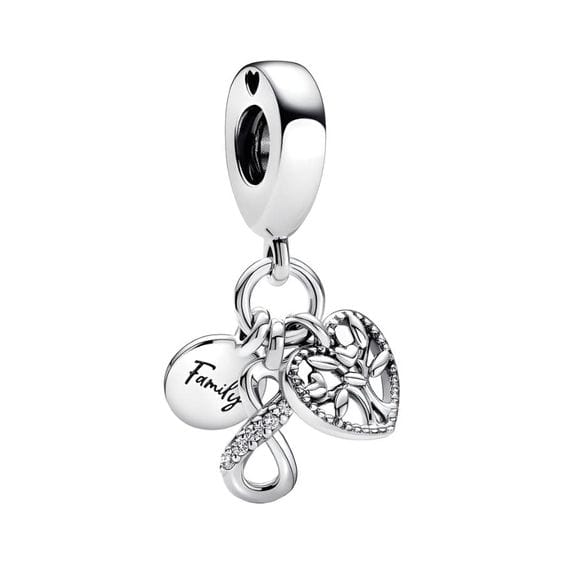 Pangama Jewelry Charm Family Infinity Triple Dangle Charm