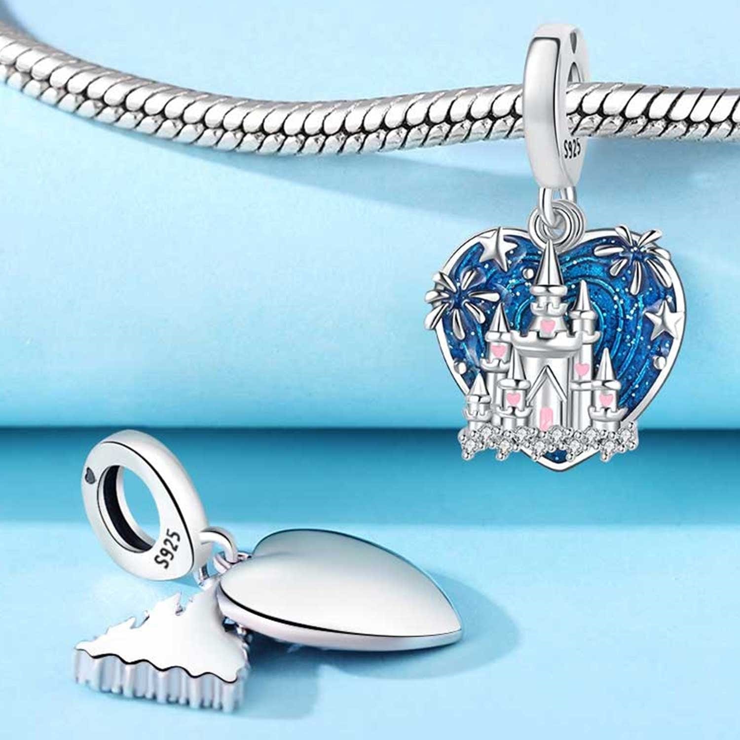 Pangama Jewelry Charm Fantasy Castle Heart Charm