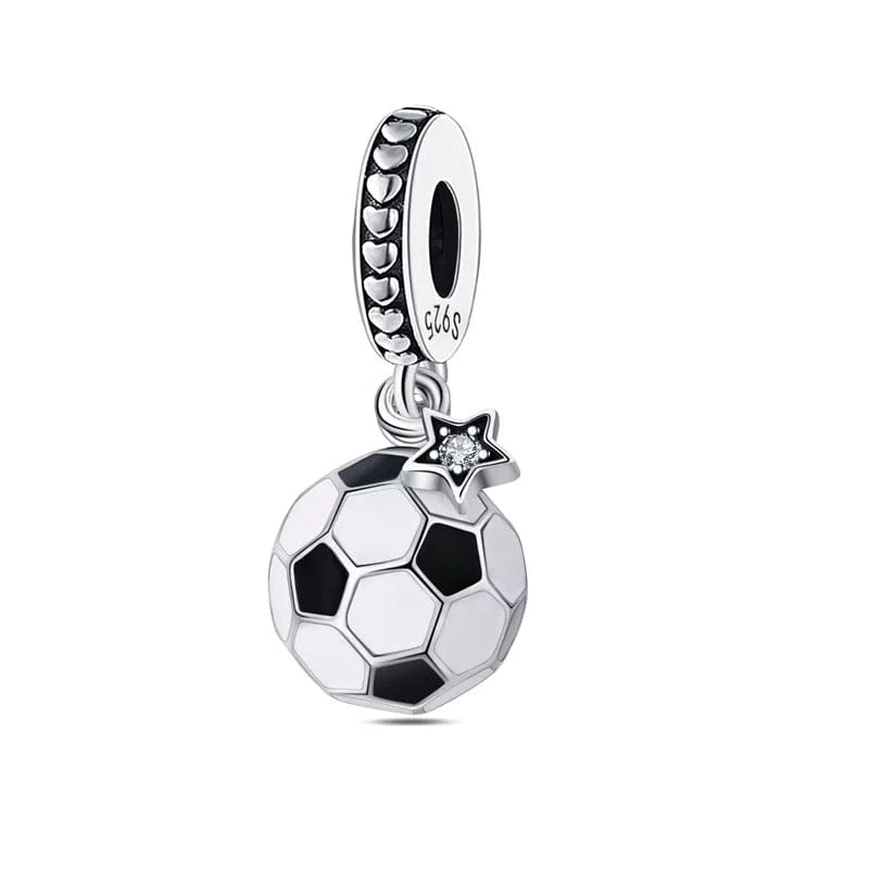 Pangama Jewelry Charm Football Star Dangle Charm