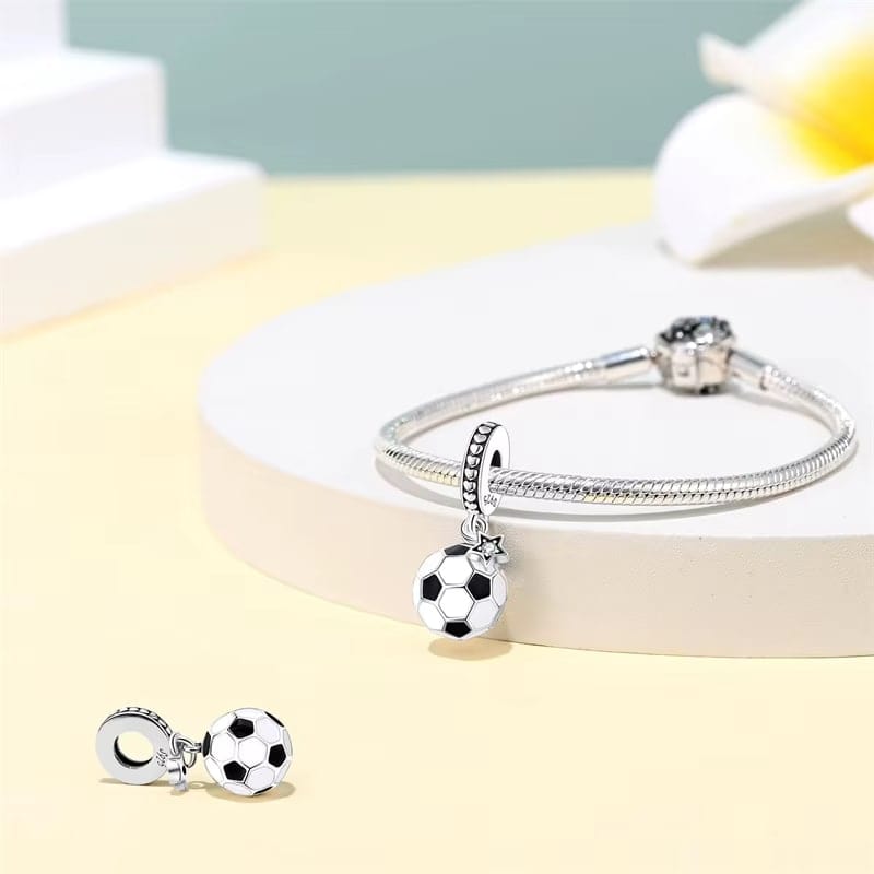 Pangama Jewelry Charm Football Star Dangle Charm