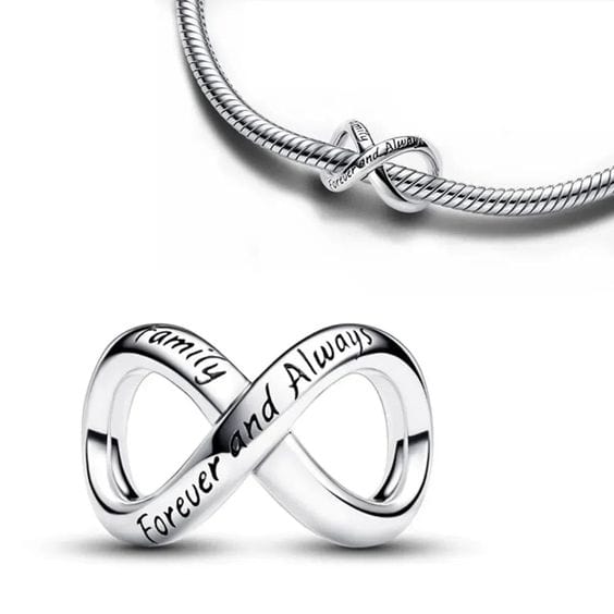 Pangama Jewelry Charm Forever & Always Infinity Charm